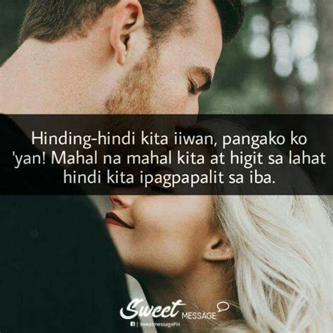 Hindi kita bibiguin, pangako in English with examples .